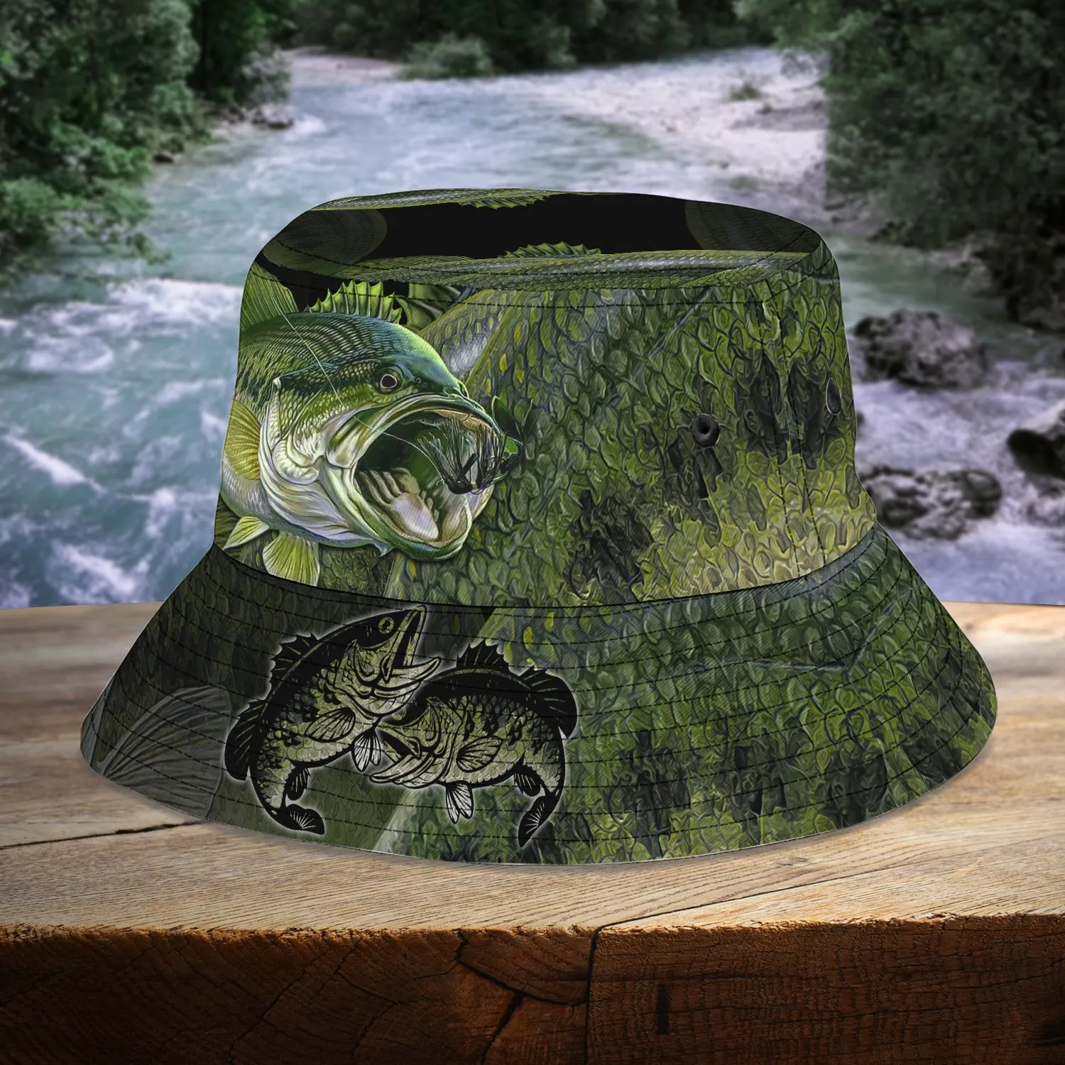 Fishing- Bucket Hat - Bass Fishing - Lta98 5