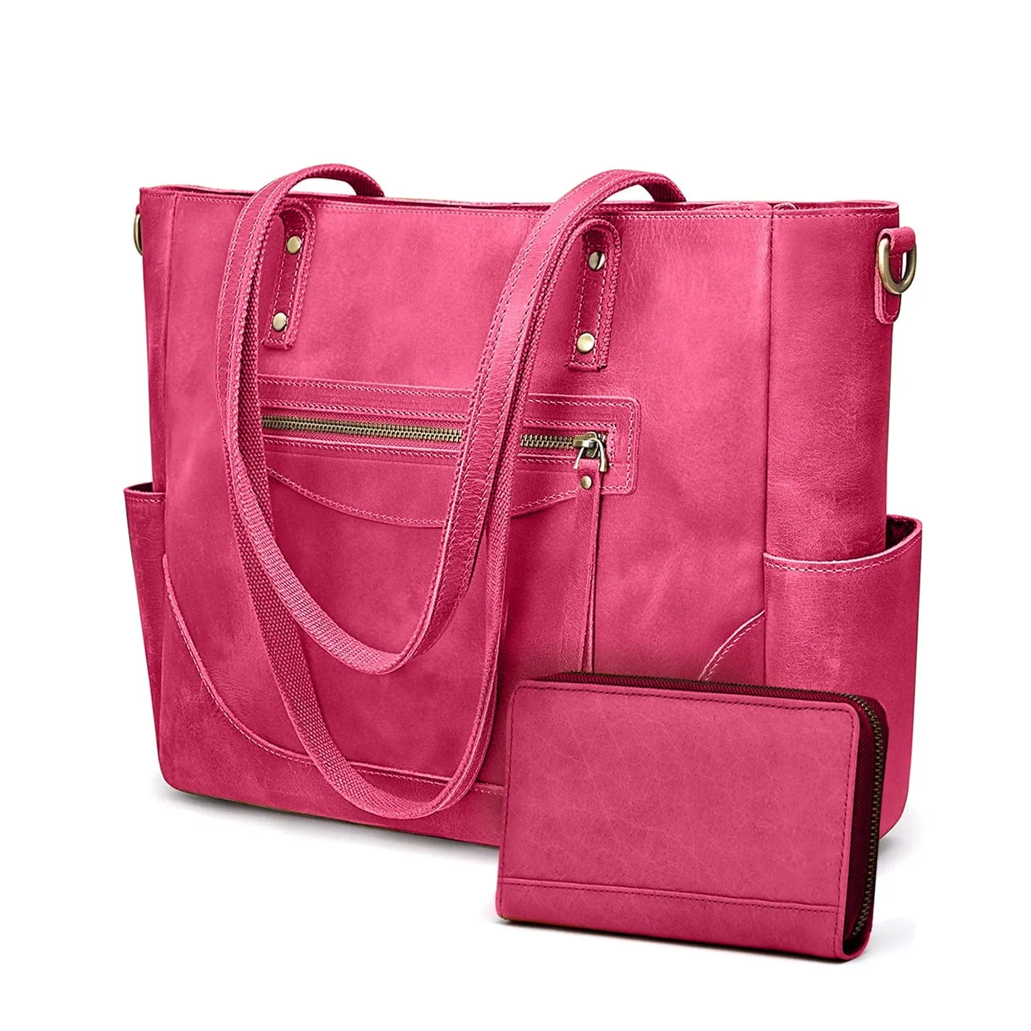 Loretta Leather Tote   FREE Matching Wallet