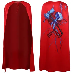 Thor: Love and Thunder Thor Cosplay Costume Cloak Only Outfits Halloween Carnival Suit